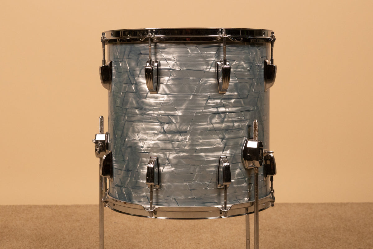 1960s Ludwig 14x14 Sky Blue Pearl Floor Tom