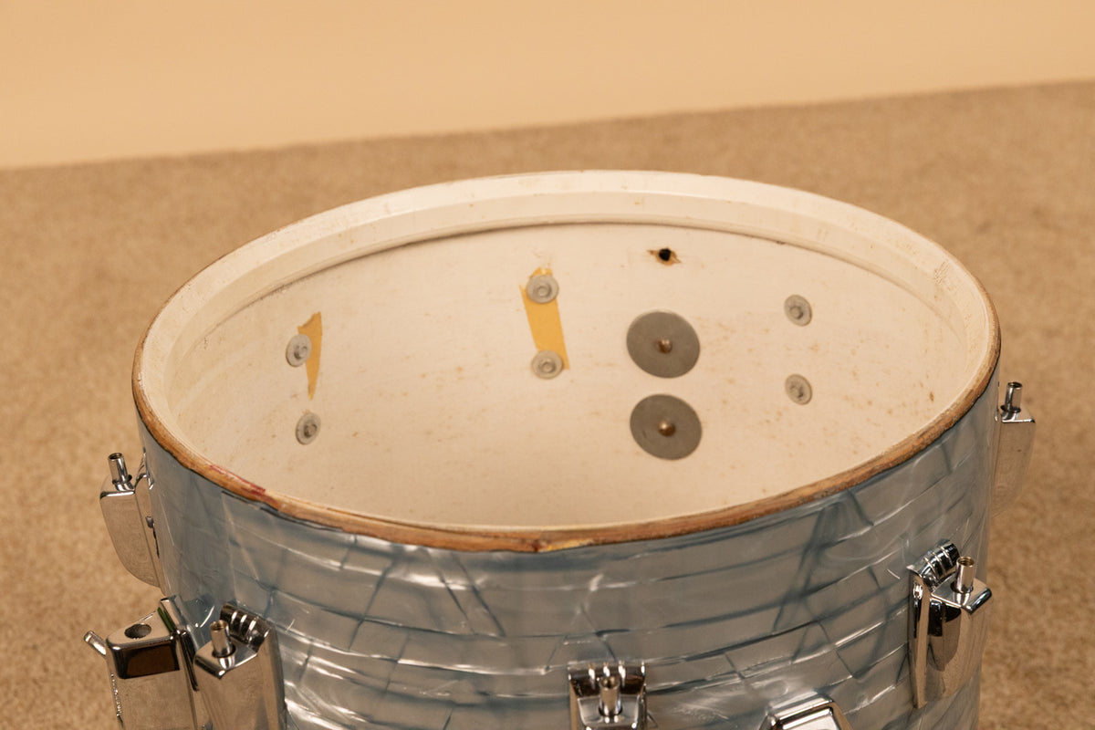 1960s Ludwig 14x14 Sky Blue Pearl Floor Tom