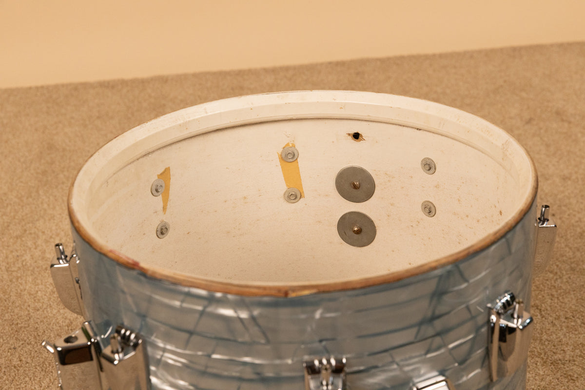 1960s Ludwig 14x14 Sky Blue Pearl Floor Tom
