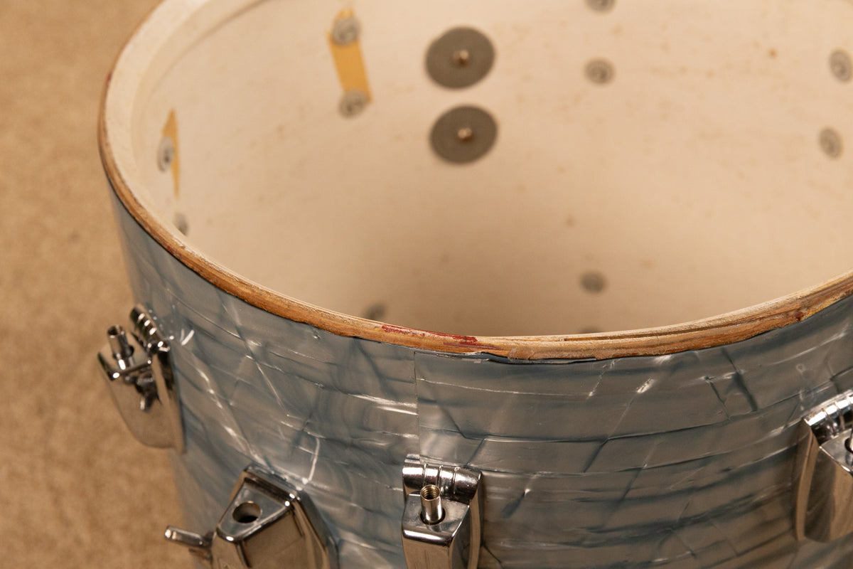 1960s Ludwig 14x14 Sky Blue Pearl Floor Tom