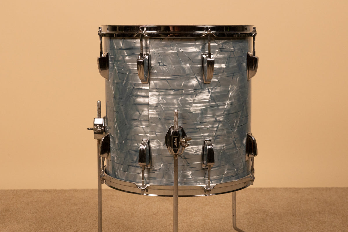1960s Ludwig 14x14 Sky Blue Pearl Floor Tom