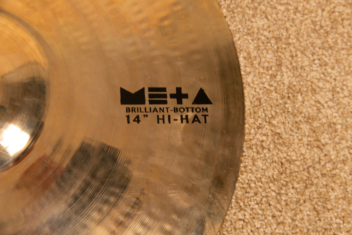 Turkish Meta 14" Brilliant Hi Hat Cymbals 988g 1154g
