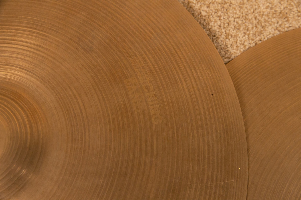 1970s Zildjian A 16" Heavy Hi Hat Cymbals 1752g 1760g