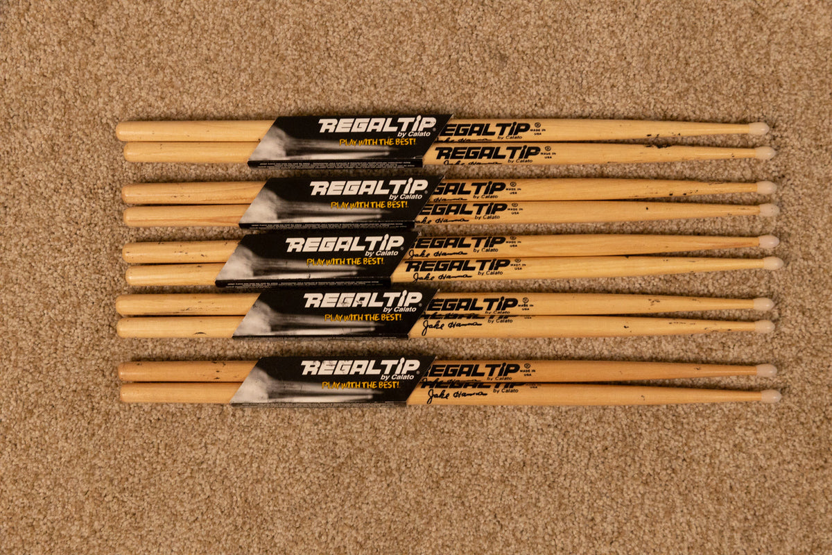 Regal Tip Jake Hanna Nylon Tip Drum Sticks (4 Pairs)