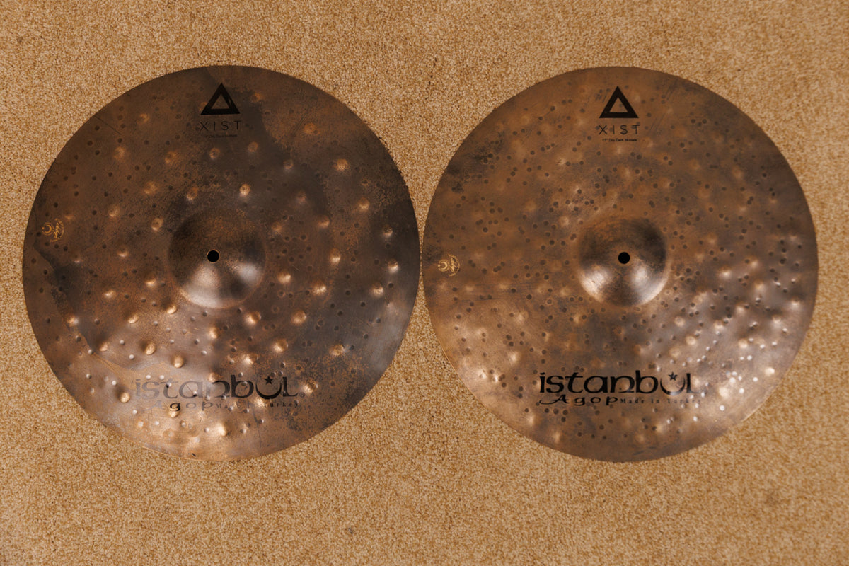 Istanbul XIST 17" Dry Dark Hat Cymbals 1056g 1543g