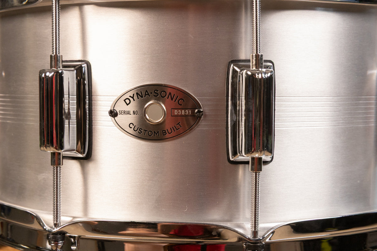Rogers Dynasonic 7-Line 6.5x14 Aluminum Snare Drum