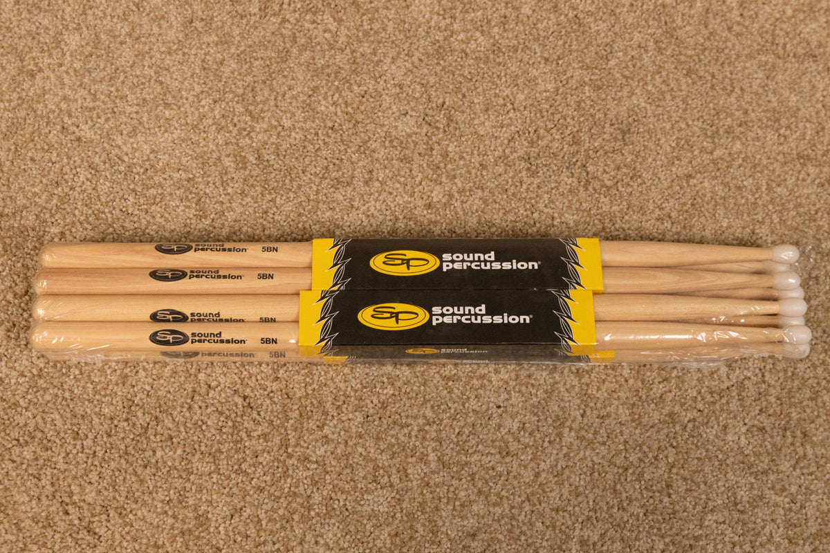 Sound Percussion Labs 5BN Hickory Drum Sticks 4-Pack