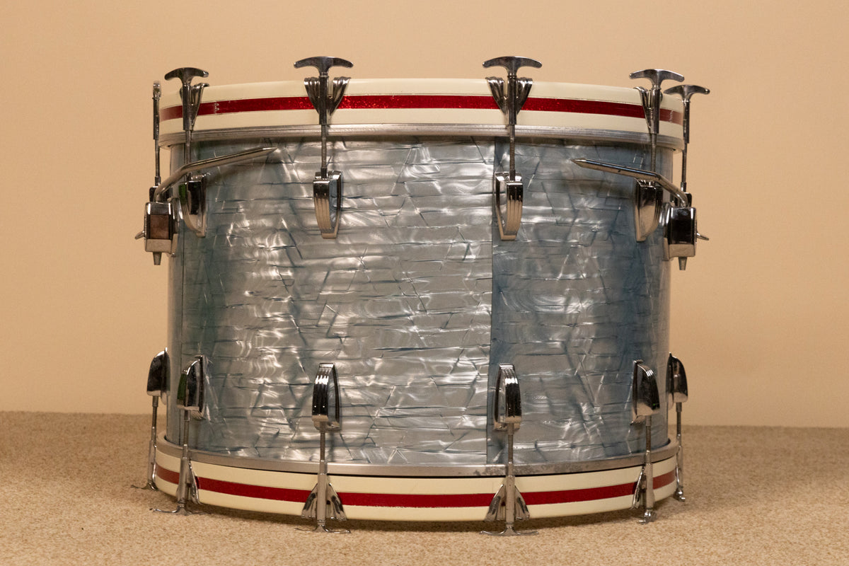 1960s Ludwig 14x22 Sky Blue Pearl Bass Drum