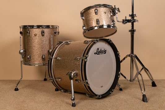Ludwig Classic Maple Jazzette Champagne Sparkle Drum Set