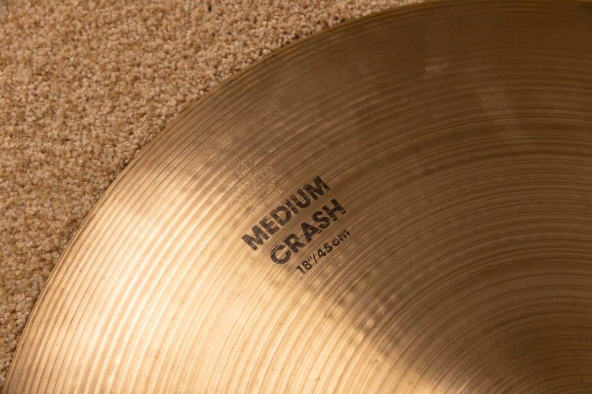 Zildjian 18" CO Stamp Medium Crash Cymbal 1630g