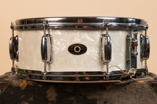 1962 Slingerland 5x14 Hollywood Ace White Marine Pearl Snare Drum