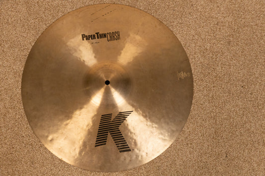 Zildjian K 19" Paper Thin Crash Cymbal 1355g