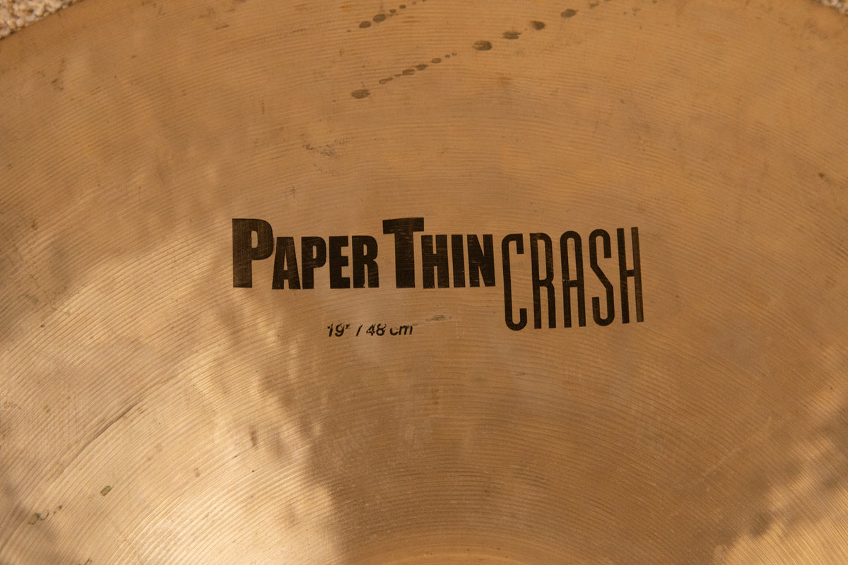 Zildjian K 19" Paper Thin Crash Cymbal 1355g