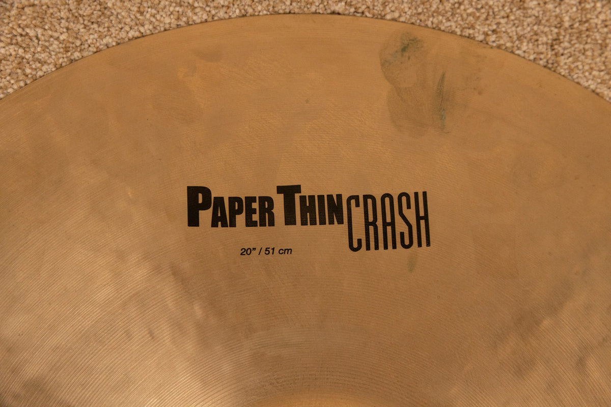 Zildjian K 20" Paper Thin Crash Cymbal 1460g