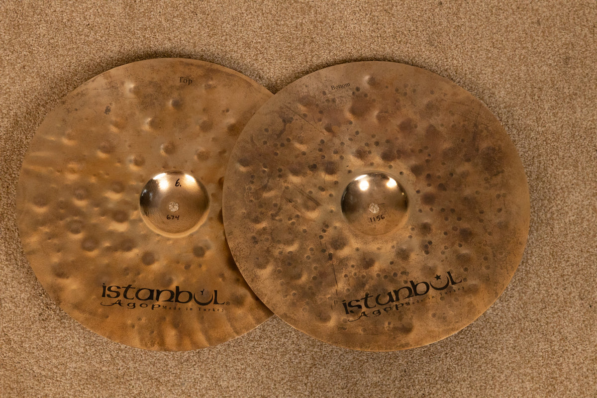 Istanbul Agop 15" XIST Dry Dark Brilliant Hi Hat Cymbals 674g 1156g