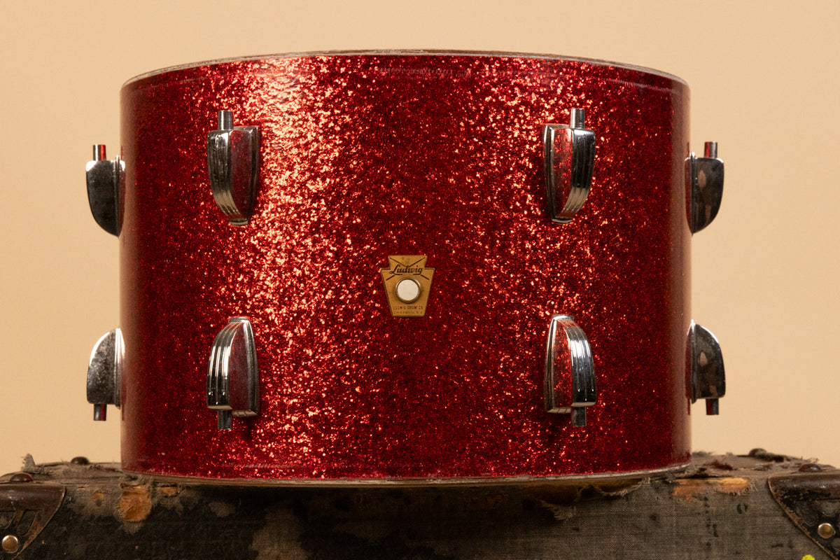 1962 Ludwig 8x12 Red Sparkle Tom