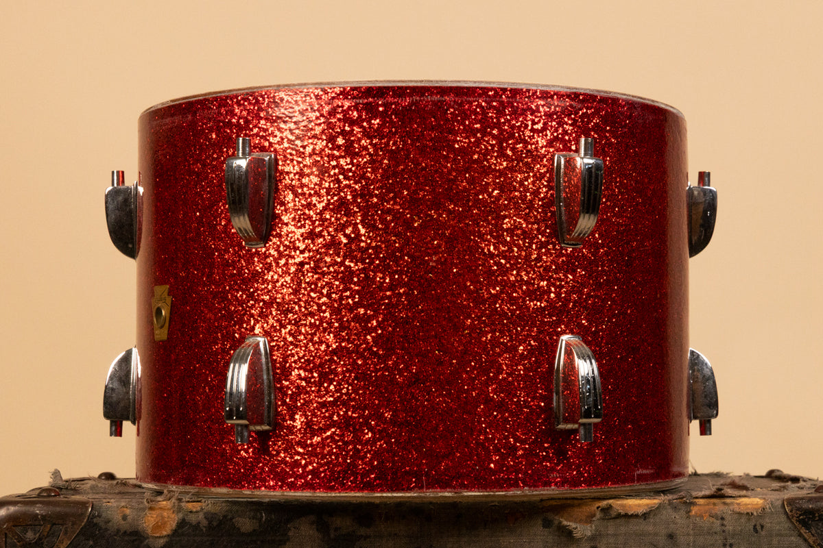 1962 Ludwig 8x12 Red Sparkle Tom