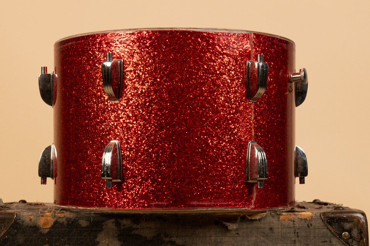 1962 Ludwig 8x12 Red Sparkle Tom