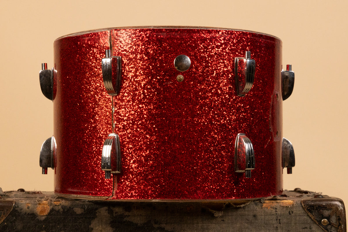 1962 Ludwig 8x12 Red Sparkle Tom