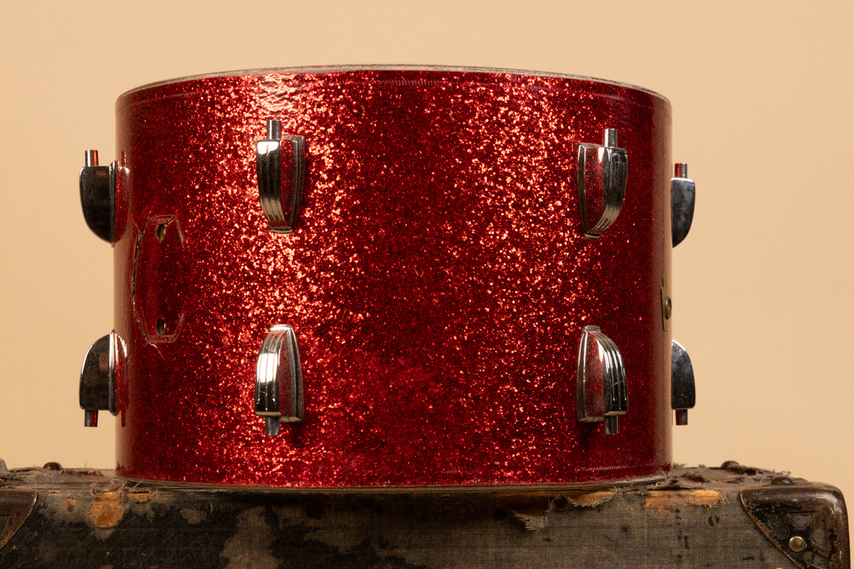 1962 Ludwig 8x12 Red Sparkle Tom