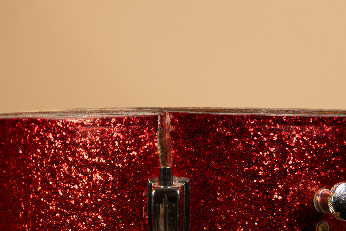 1962 Ludwig 8x12 Red Sparkle Tom