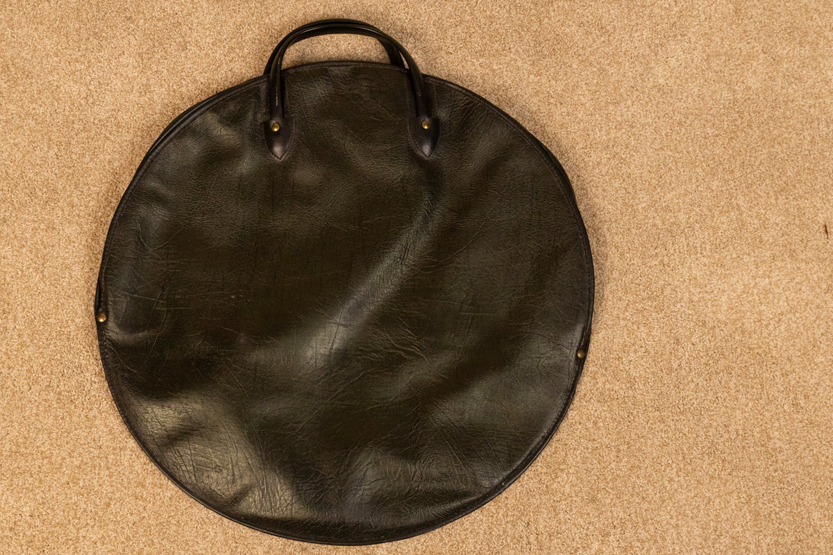 Vintage 20" Leather Cymbal Bag
