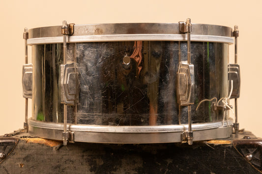 1950s Leedy & Ludwig 6.5x14 Metal Utility Snare Drum