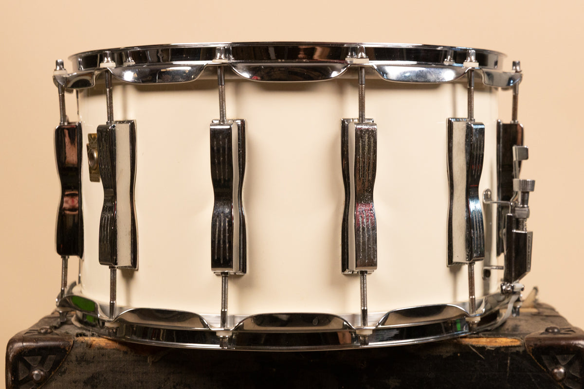 Ludwig 8x14 White Cortex Coliseum Snare Drum