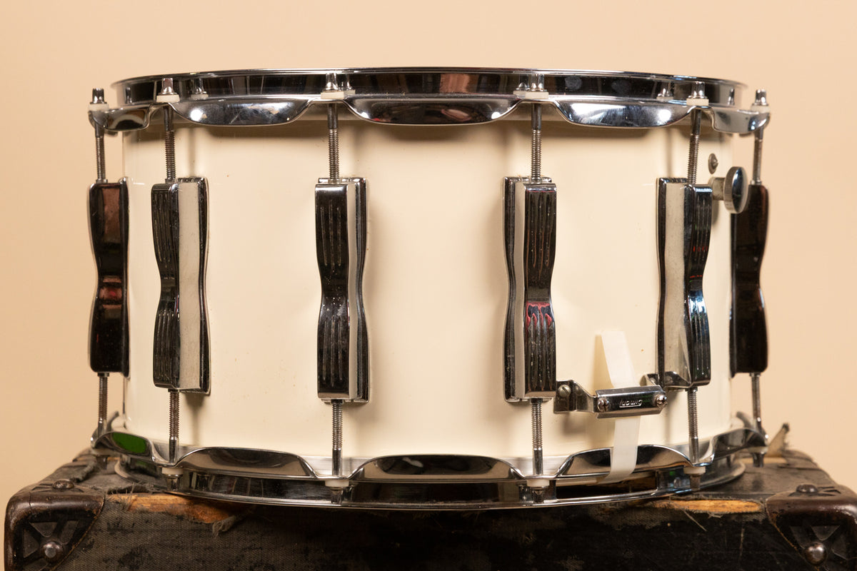 Ludwig 8x14 White Cortex Coliseum Snare Drum