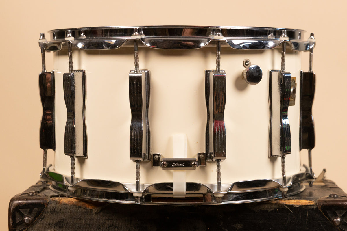 Ludwig 8x14 White Cortex Coliseum Snare Drum
