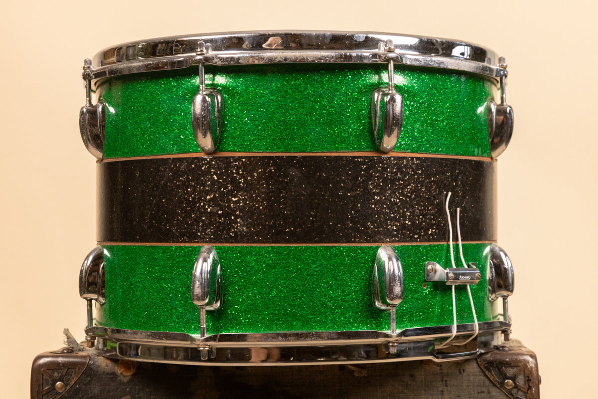 1960s Slingerland 10x15 Haskell W. Harr Tri Band Parade Drum