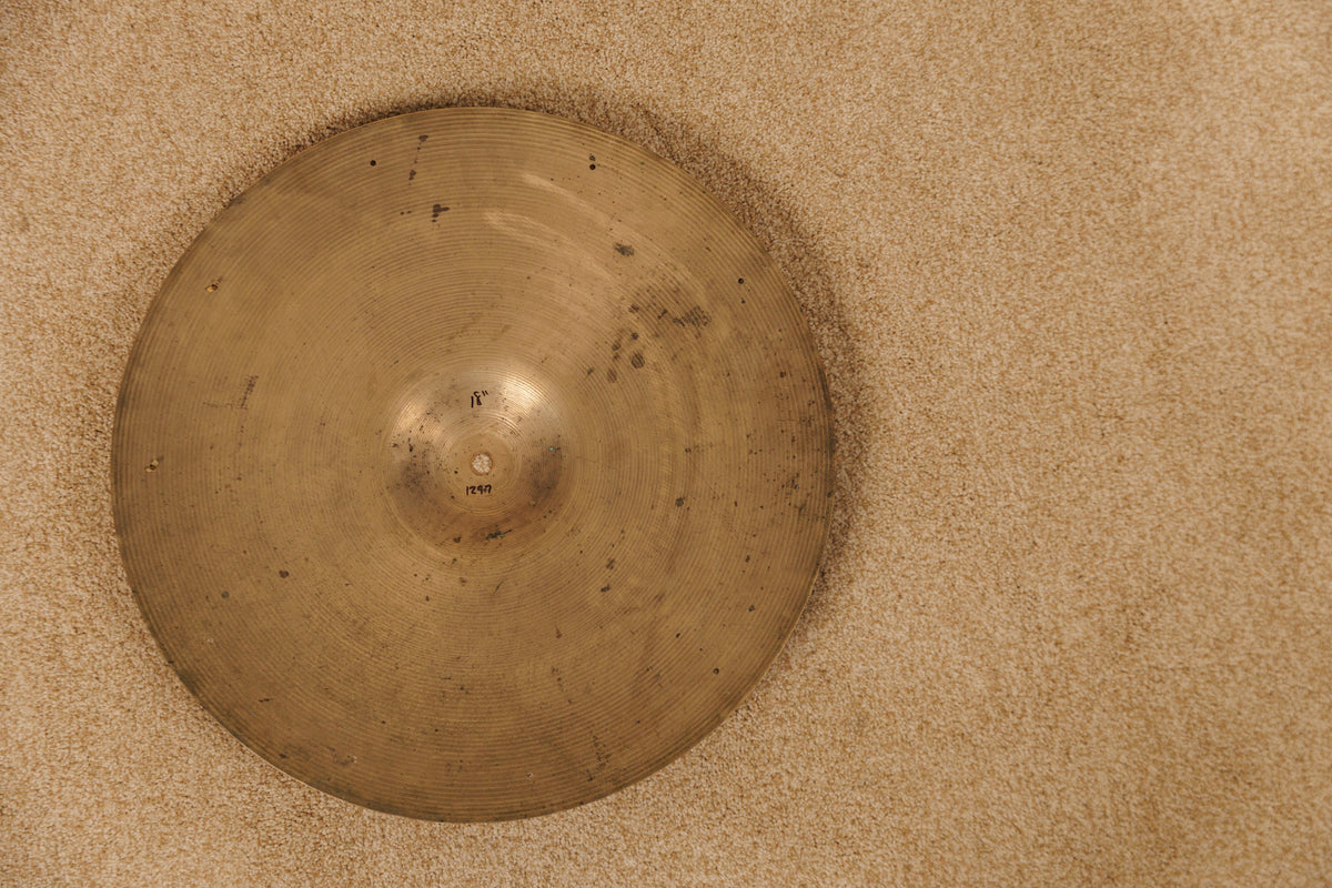 1960s Zildjian 18" Sizzle Crash Cymbal 1297g