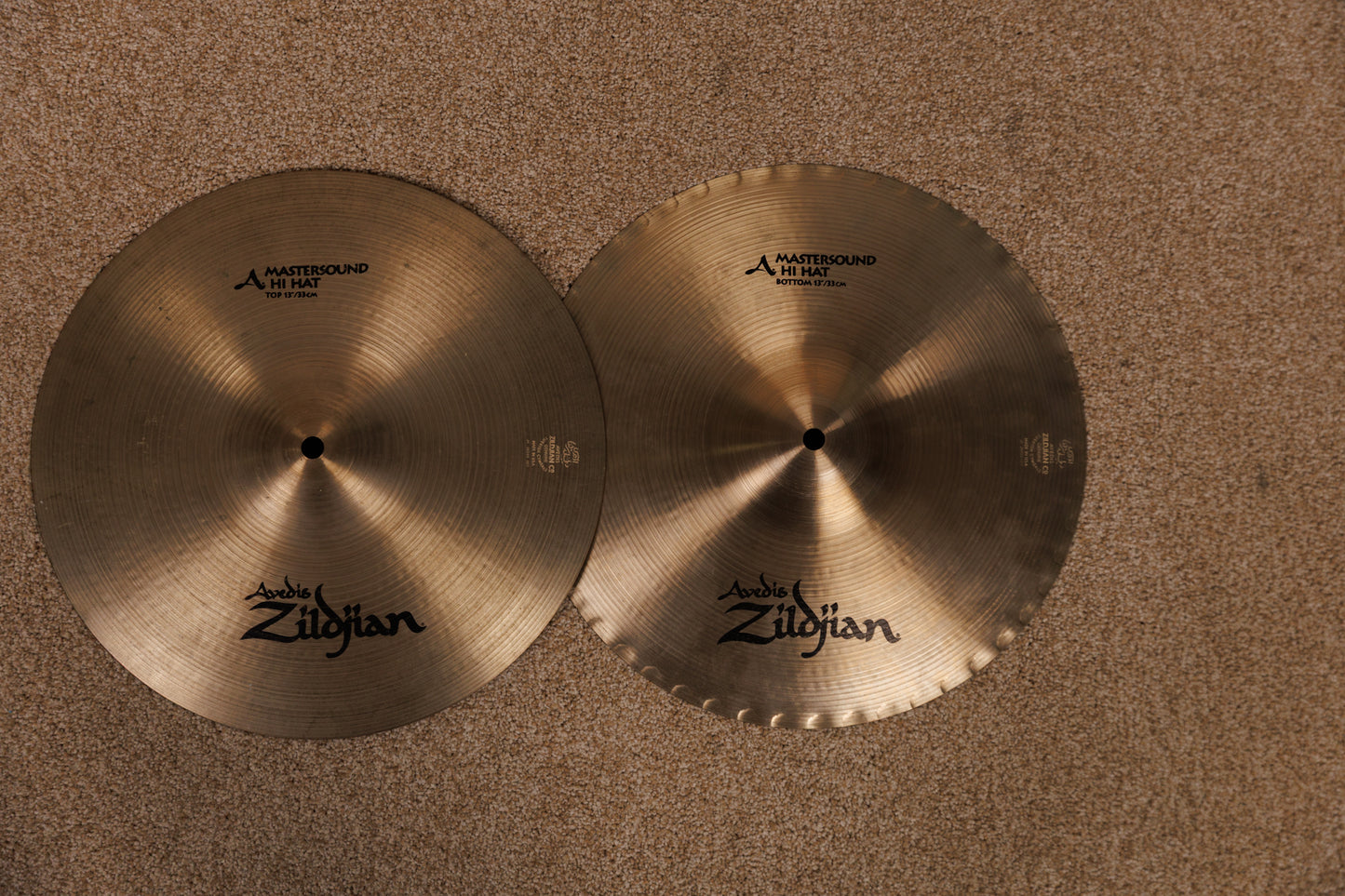 Zildjian A 13" Mastersound Hi Hat Cymbals 938g 1053g