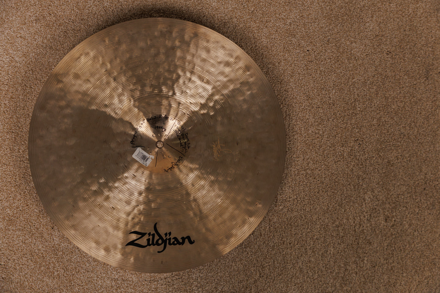 Early 2000s Zildjian 20" K Constantinople Series Medium Thin Low Ride Cymbal 1944g