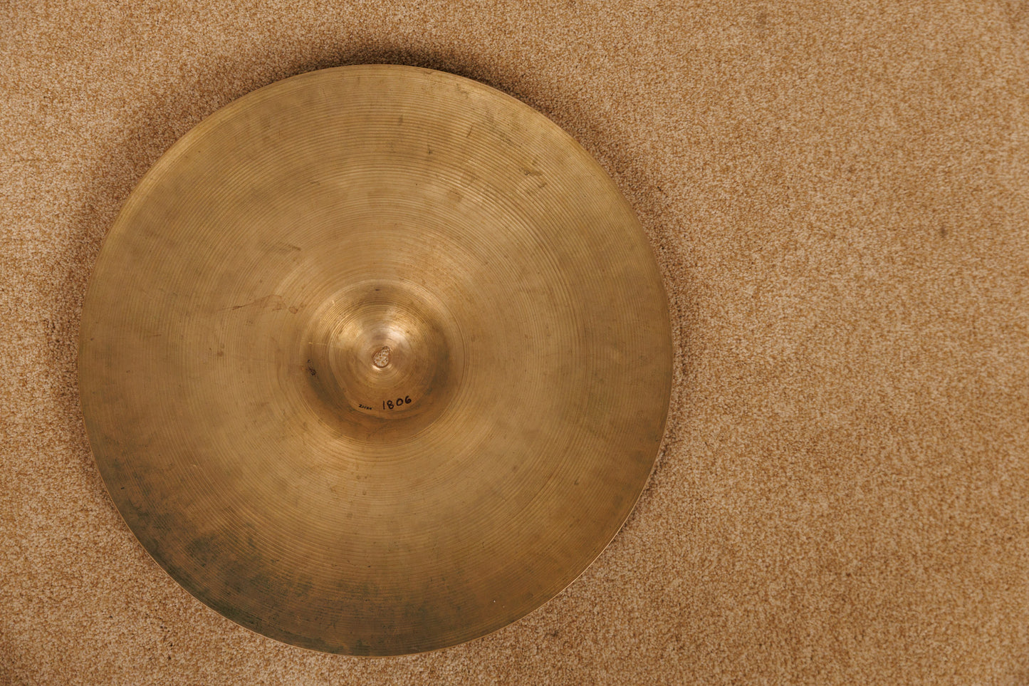1960s Zildjian A 20" Thin Ride Cymbal 1806g