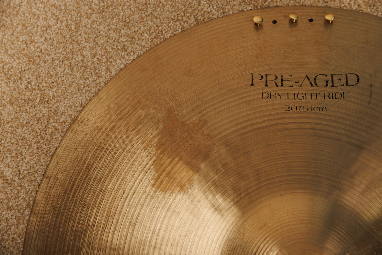 Zildjian 20" K Pre-Aged Dry Light Sizzle Ride Cymbal 1936g