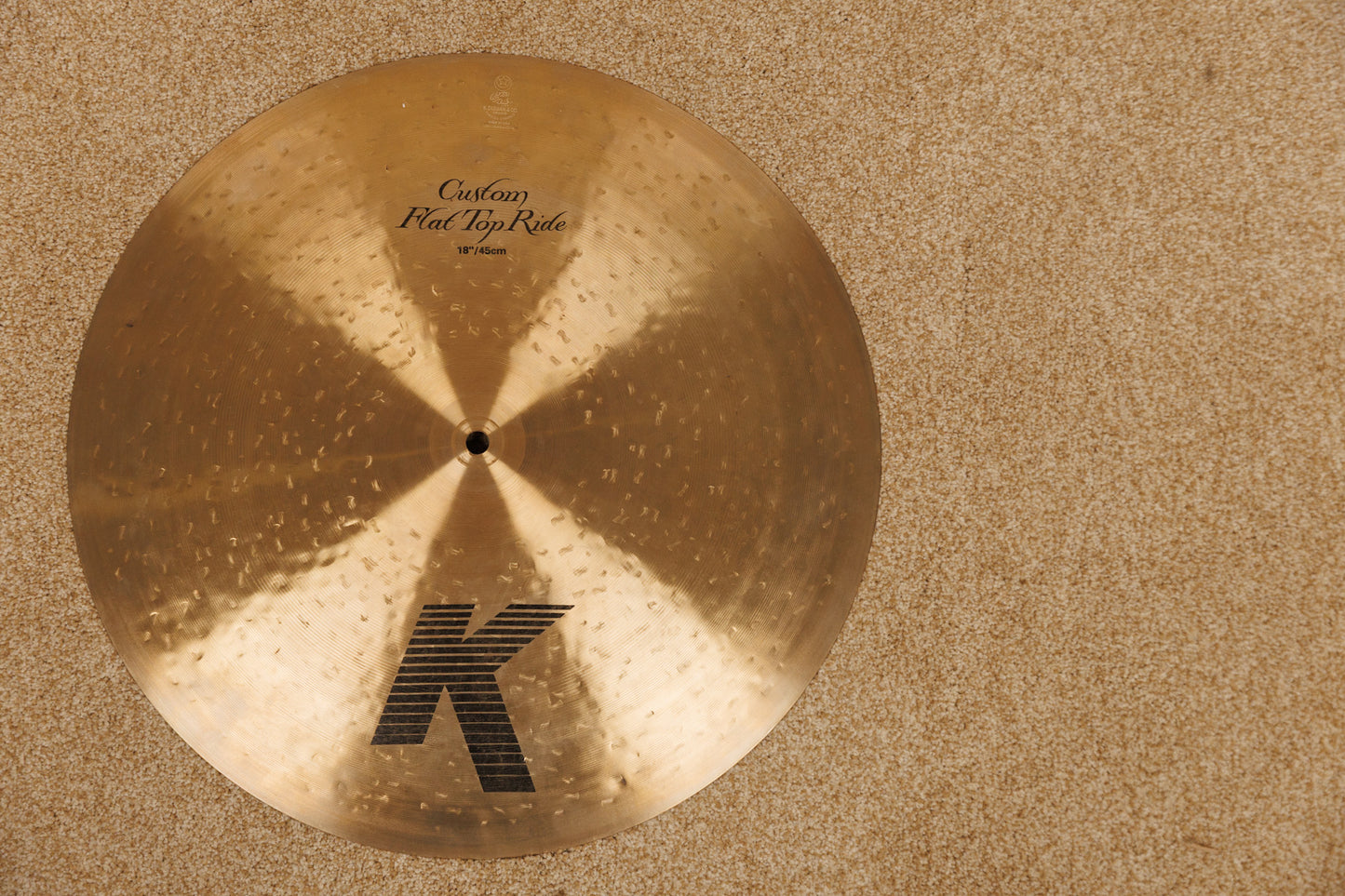 ZIldjian K Custom Series 18" Flat Top Ride Cymbal 1546g
