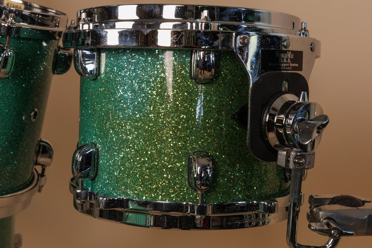 2000s Tama Starclassic Performer B/B Shattered Turquoise Drum Set