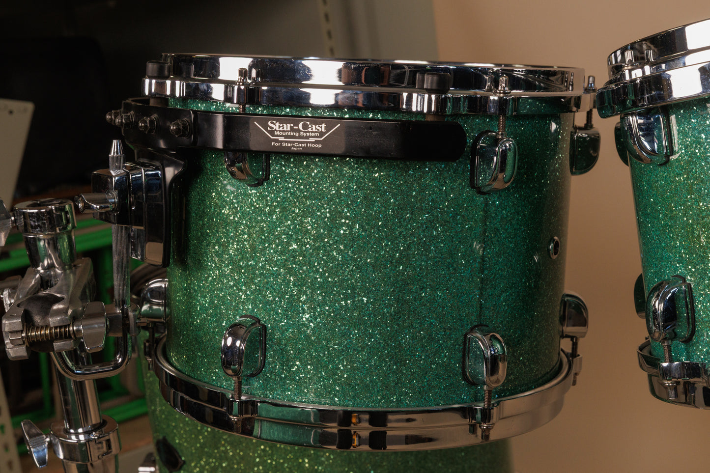 2000s Tama Starclassic Performer B/B Shattered Turquoise Drum Set