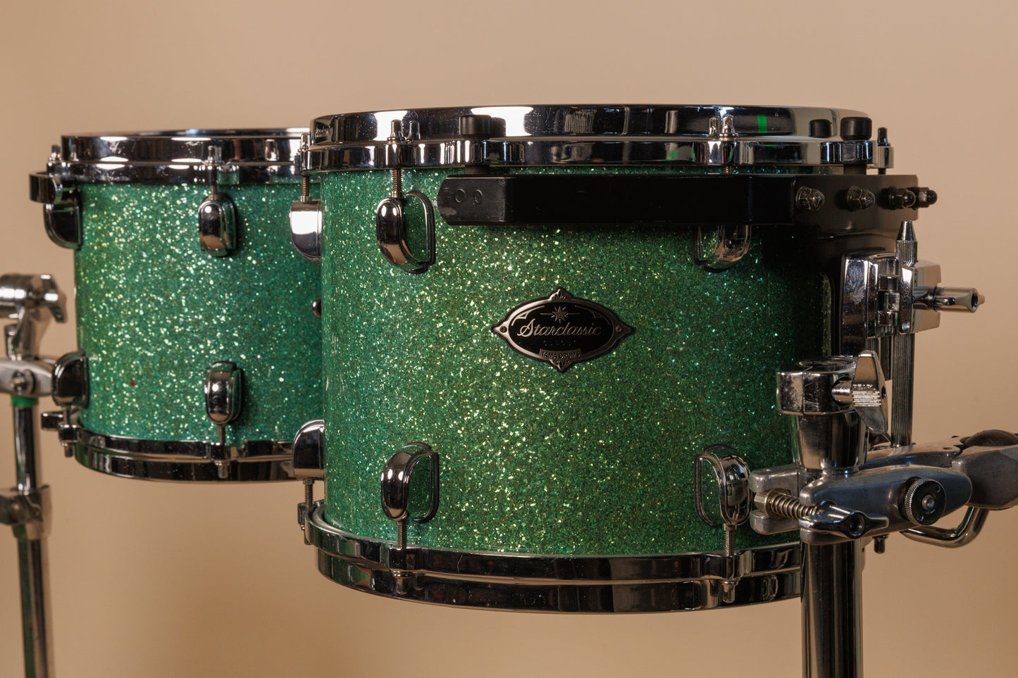 2000s Tama Starclassic Performer B/B Shattered Turquoise Drum Set