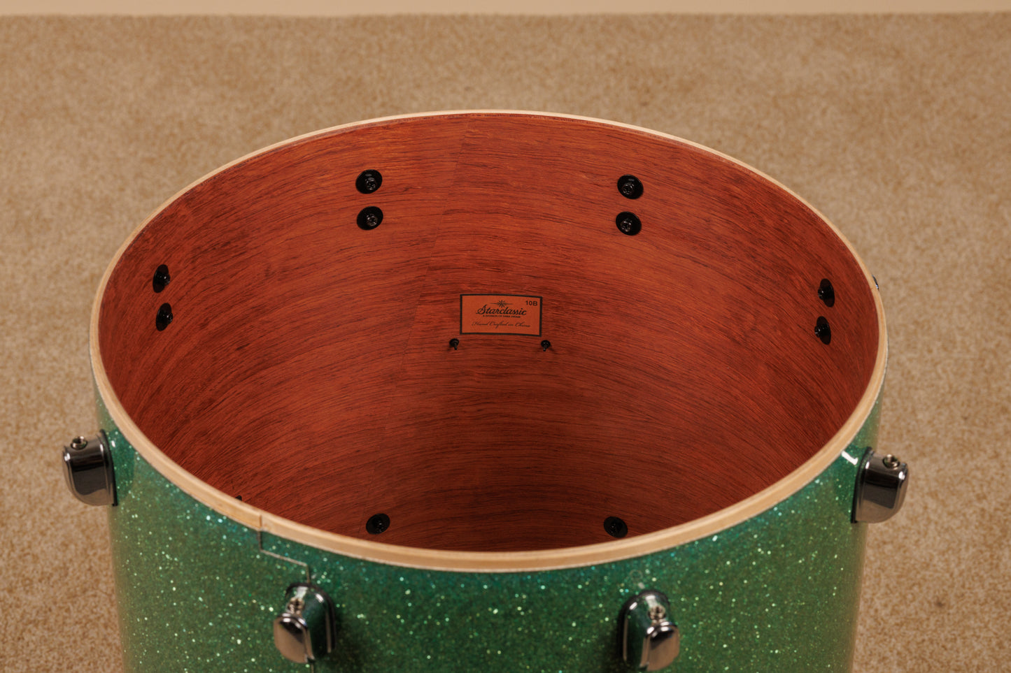 2000s Tama Starclassic Performer B/B Shattered Turquoise Drum Set
