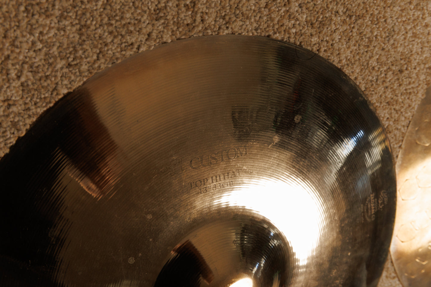 Zildjian 13" A Custom Top Z Custom Bottom Hi Hat Cymbals 884g 1436g