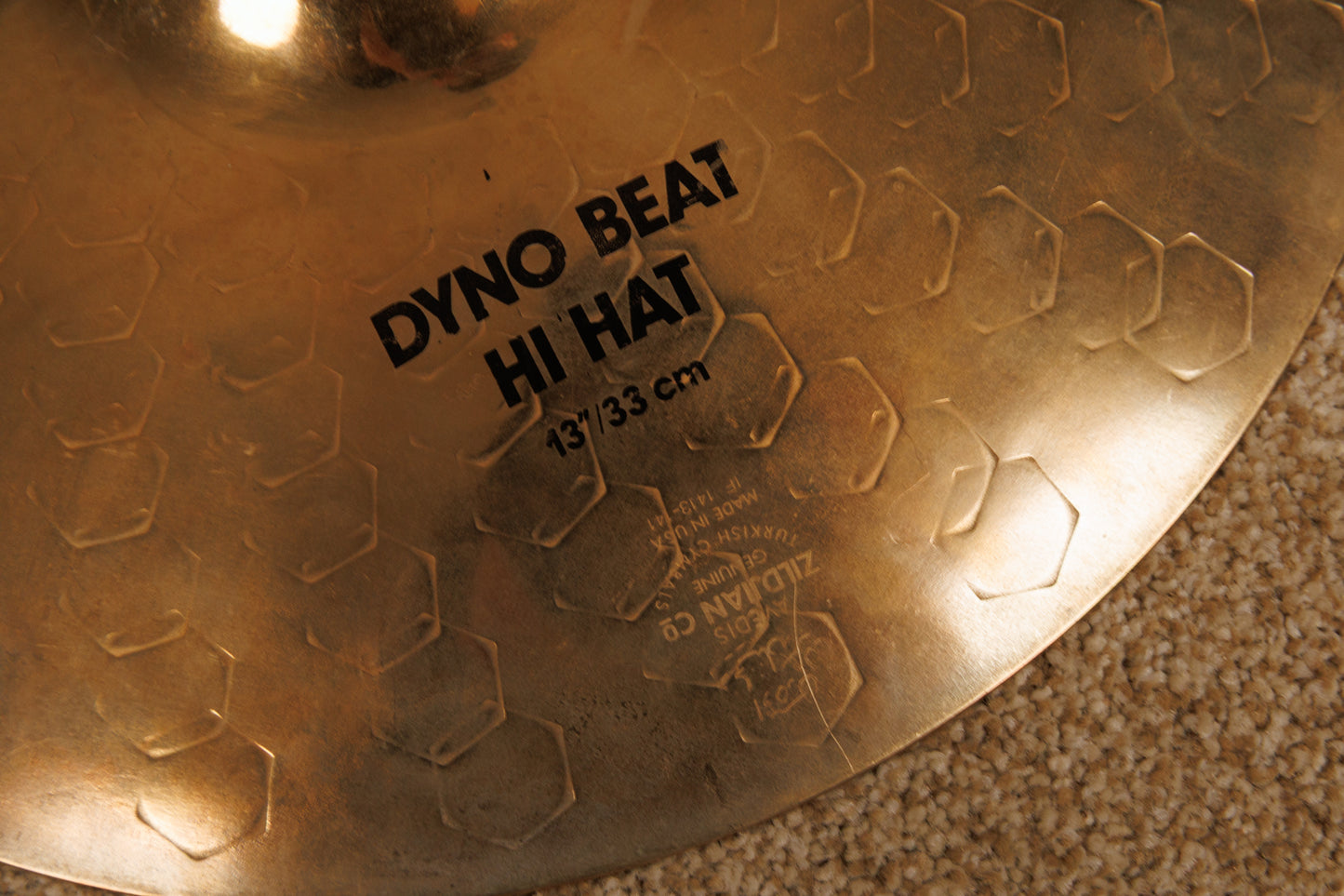 Zildjian 13" A Custom Top Z Custom Bottom Hi Hat Cymbals 884g 1436g