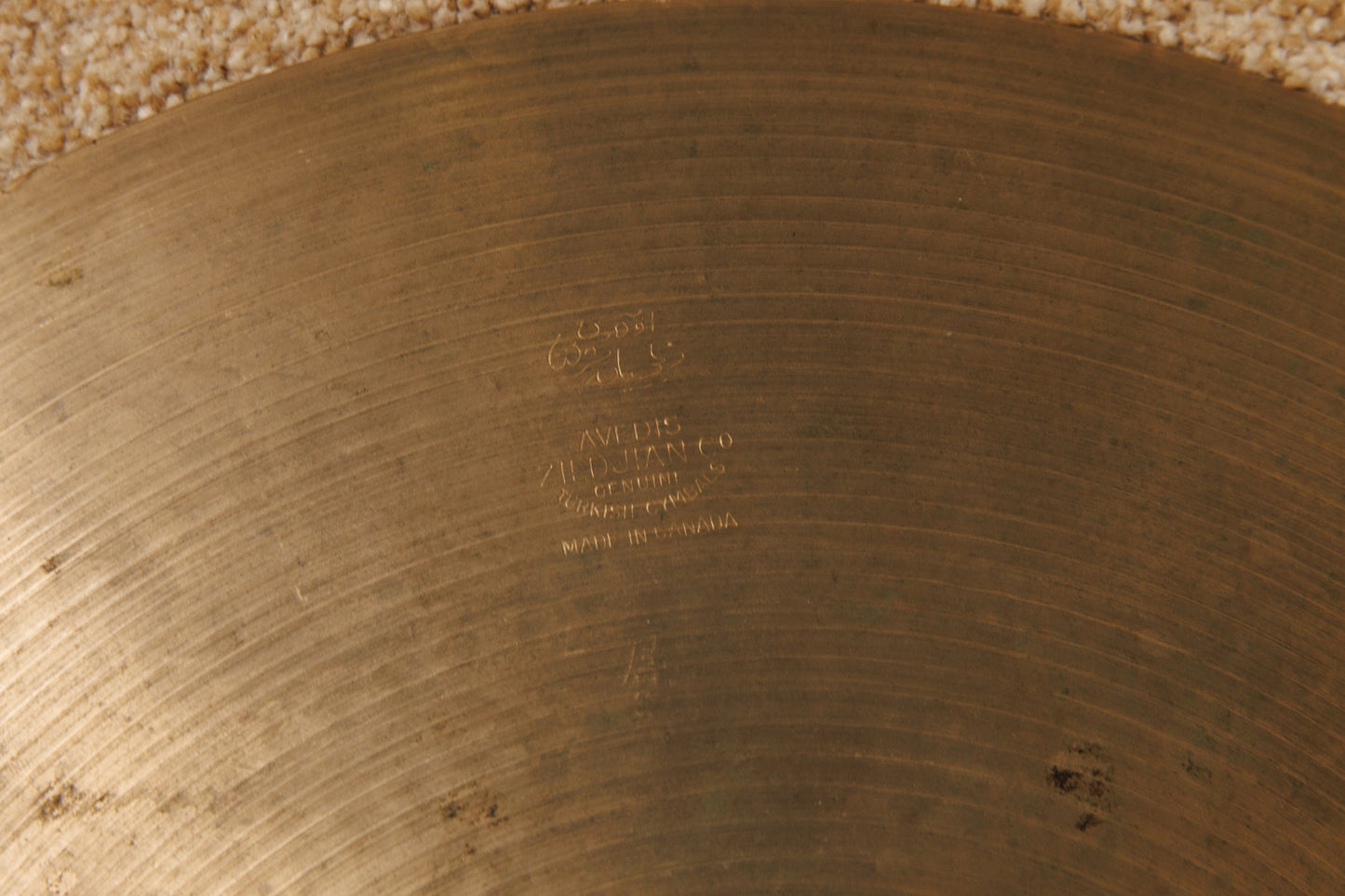 Vintage Zildjian 15" Hollow Logo Hi Hat Cymbals 1038g 1438g