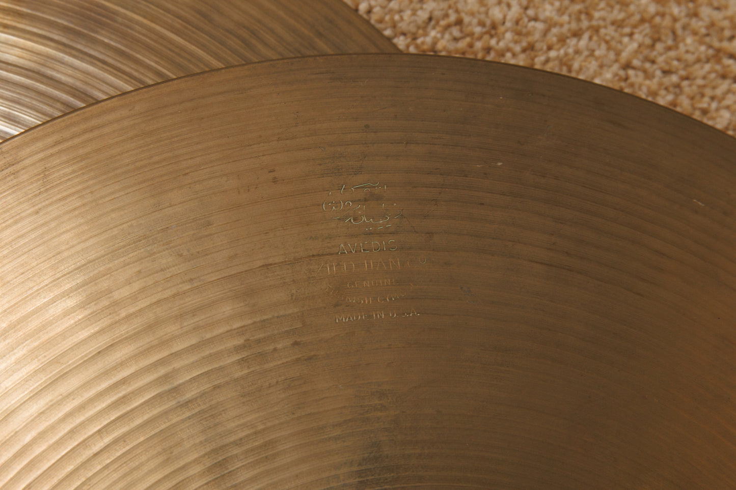 Vintage Zildjian A 14" Rock Hi Hat Cymbals 1227g 1398g