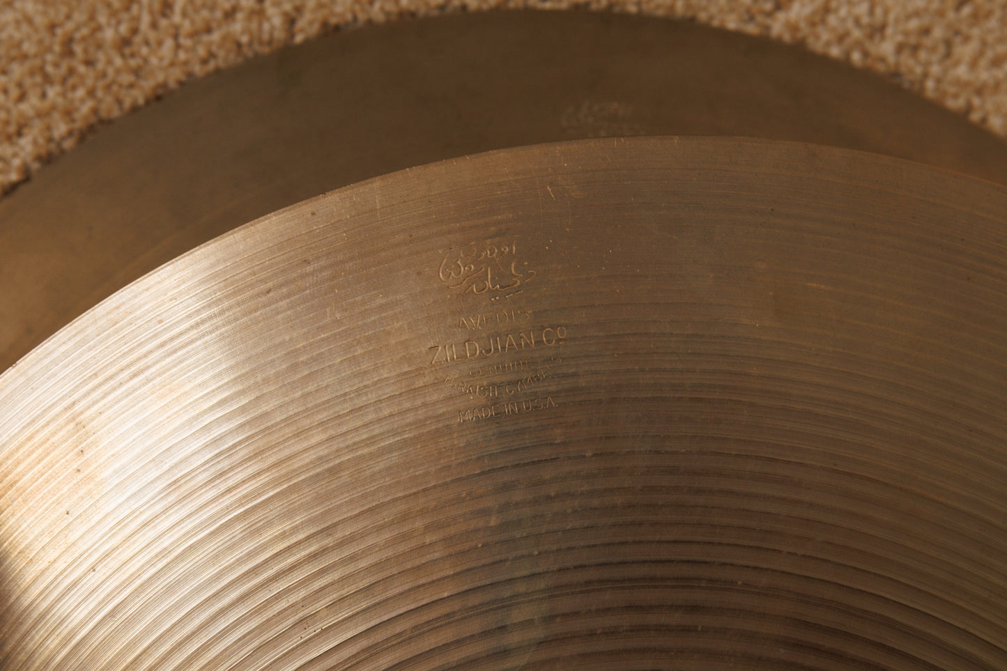 1960s Zildjian A 14" Paper Thin Hi Hat Cymbals 725g 769g