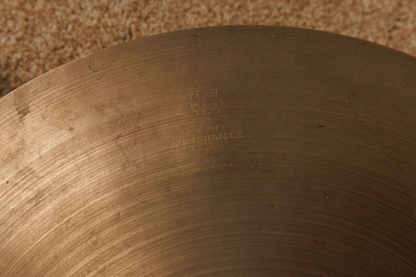 1960s Zildjian A 14" Paper Thin Hi Hat Cymbals 725g 769g