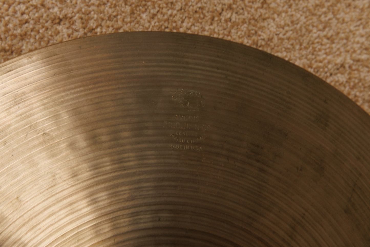 Vintage Zildjian A 14" Hollow Logo Rock Hi Hat Cymbals 1222g 1455g