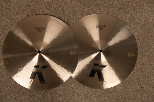 Zildjian K Series 15" Light Hi Hat Cymbals 1091g 1300g