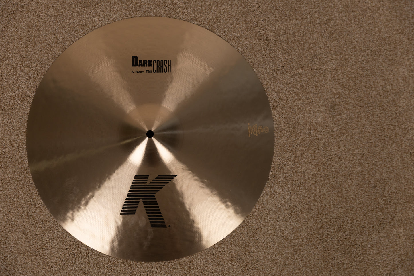 Zildjian K 17" Dark Thin Crash Cymbal 1141g